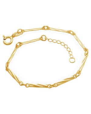Pulseira c/ 9 Palitos Diamantados 15mm - CE - 1mm x 180mm - 1.80gr