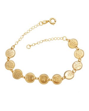 Pulseira "Os Dez Mandamentos" - CE - 8mm x 200mm - 5.57gr
