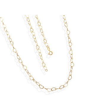 Corrente  Coracao Cadeado 0.7 - CE - 5mm x 450mm - 6.00gr