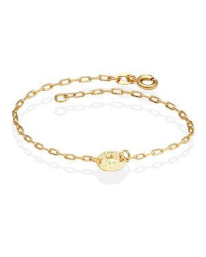 Pulseira Cartie p/ Redondo 8mm c/ Estrela  - CE - 8mm x 180mm - 1.30gr
