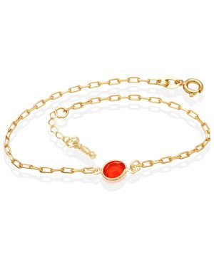 Pulseira Infantil c/ 1 Pedra Acrilica e Figuinha Ponta - CS - 7mm x 140mm - 1.00gr