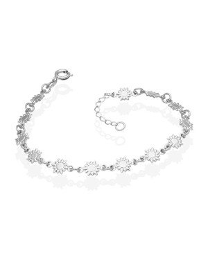 Pulseira AG c/ 12 Sol Macicos - G3 - 6mm x 180mm - 3.30gr