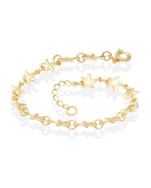 Pulseira c/ 14 Estrelas do Mar Macica  - CE - 6mm x 180mm - 2.85gr
