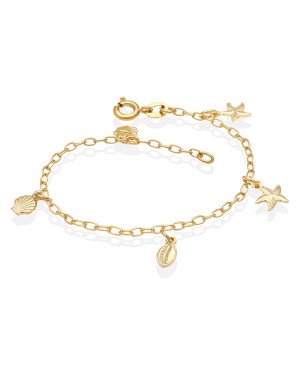 Pulseira p/ 5 Diversos Mar Macicos - CE - 10mm x 200mm - 1.79gr