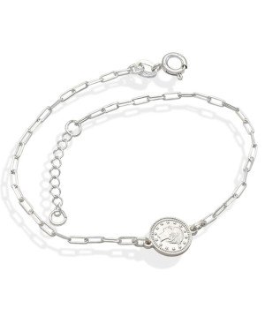 Pulseira AG Cartie p/ Moeda Lira  - G3 - 8mm x 200mm - 2.03gr