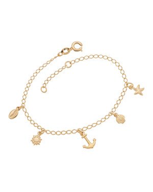 Pulseira Losango p/ Ancora c/ Mar Diversos Macicos  - CE - 13mm x 200mm - 2.10gr