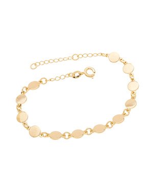 Pulseira p/ 12 Redondos 6mm Lisos Macicos  - CN - 6mm x 200mm - 4.37gr