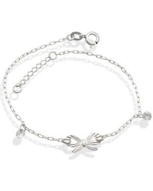 Pulseira AG Laco Vaz Diamantado 15mm c/ Zirconia  - G5 - 8mm x 200mm - 1.65gr