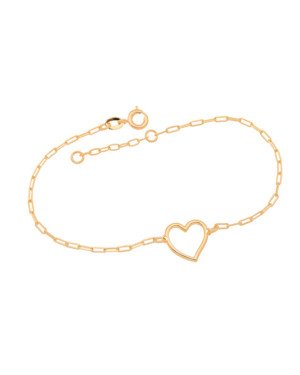 Pulseira Cartie Coracao 12mm Estampado Vazado - CS - 12mm x 200mm - 1.50gr