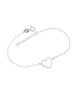 Pulseira AG Cartie Coracao 12mm Estampado Vazado - G3 - 12mm x 200mm - 1.61gr