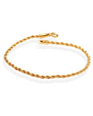 Pulseira Cordao Fino - CN - 2mm x 180mm - 3.30gr
