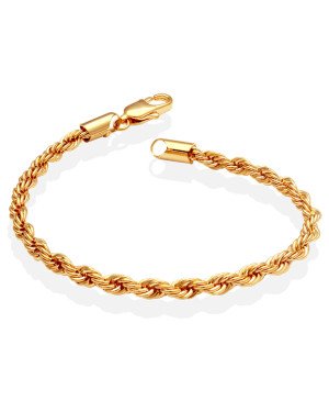 Pulseira Cordao Grosso - CN - 4mm x 180mm - 6.54gr