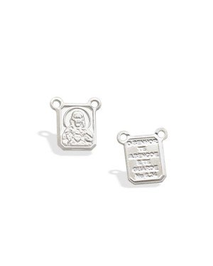 Quadrado AG S.C de Jesus c/ Oracao  - G5 - 6mm x 8mm - 0.46gr