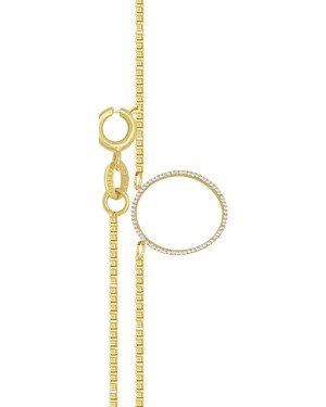 Gargantilha Fundicao - 66 Zirconia - Redondo Ondulado Vaz  - 00 - 33mm x 450mm - 4.10gr