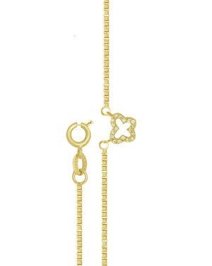 Gargantilha Fundicao - 18 Zirconia - Borboleta Vaz 7mm - 00 - 7mm x 450mm - 2.10gr