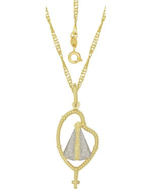 Conjunto Nsa Sra Aparecida no Terco - 00 - 1mm x 1mm - 2.40gr